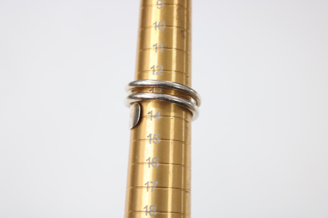 빈티지 멕시코 실버 925 볼 포인트 레이어드 스파이럴 링 상품이미지5