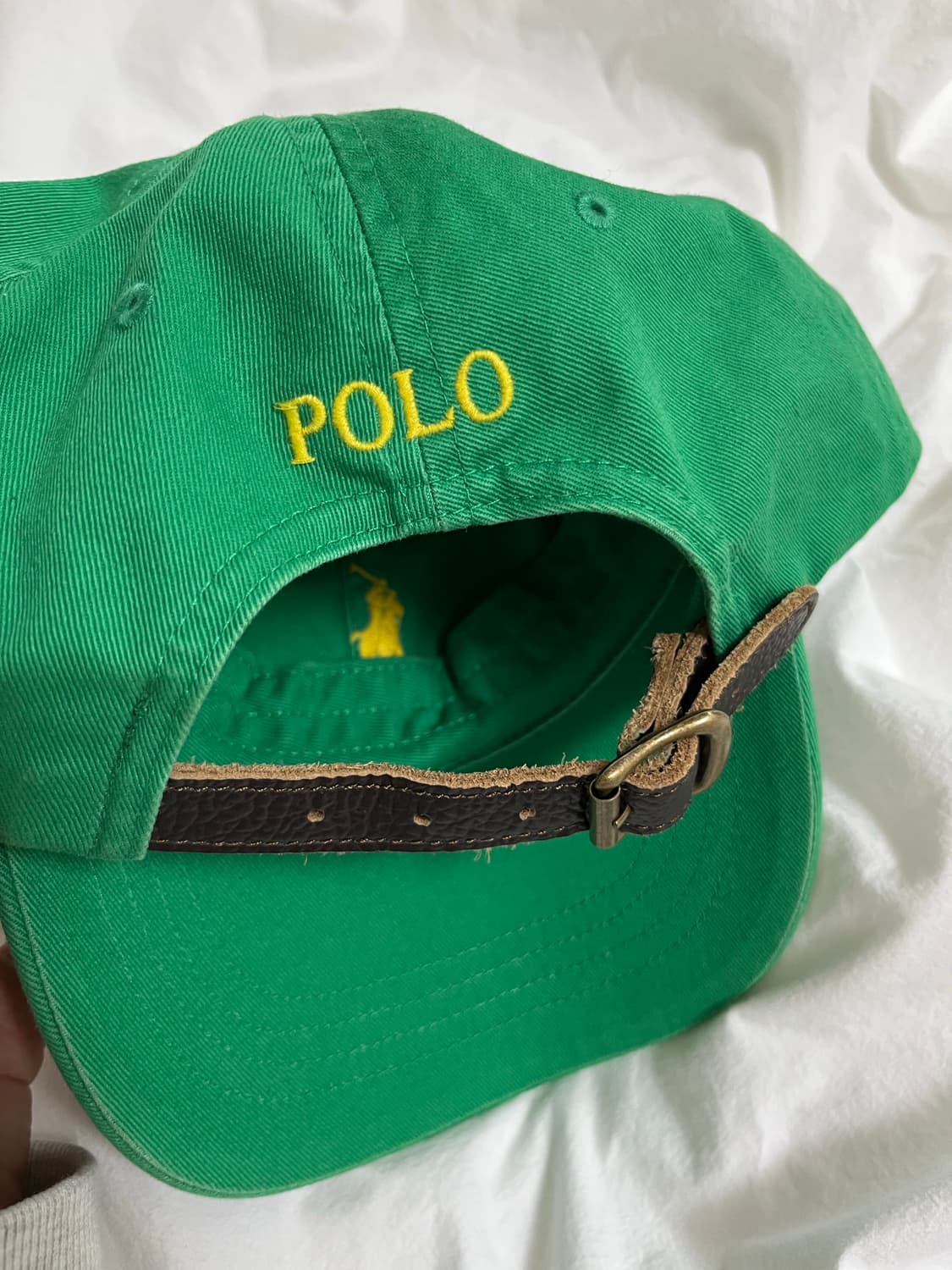폴로 랄프로렌 초록 볼캡 새상품급 상품이미지4