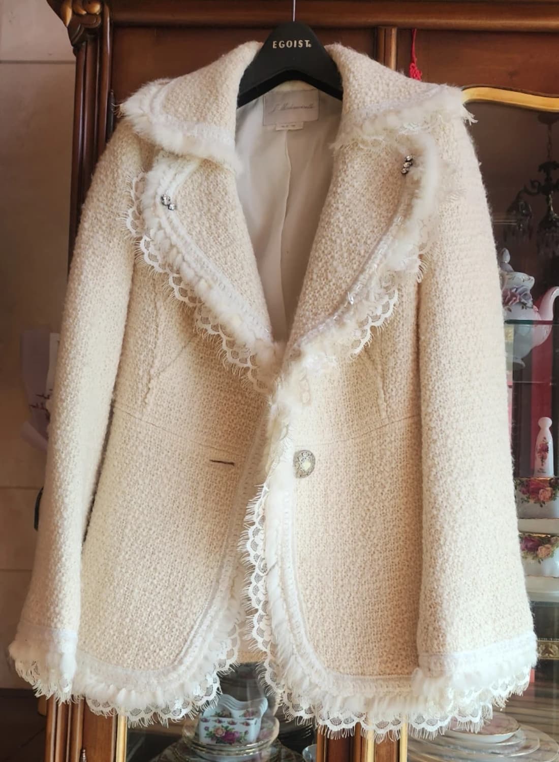 J.Mademoiselle 아이보리 트위드55 자켓 상품이미지1