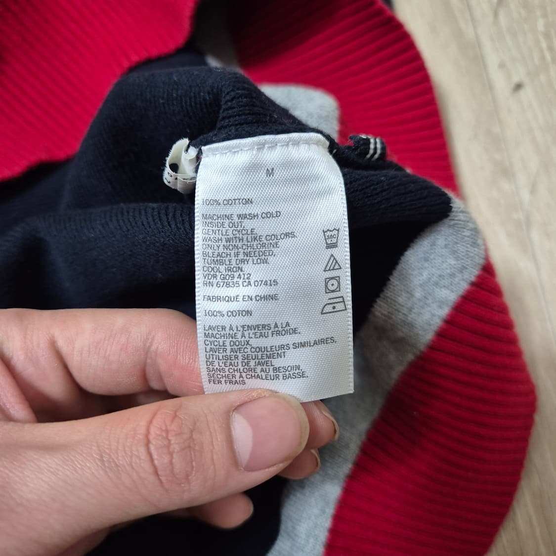 노티카 스트라이프 반집업 니트 M(95) 상품이미지6