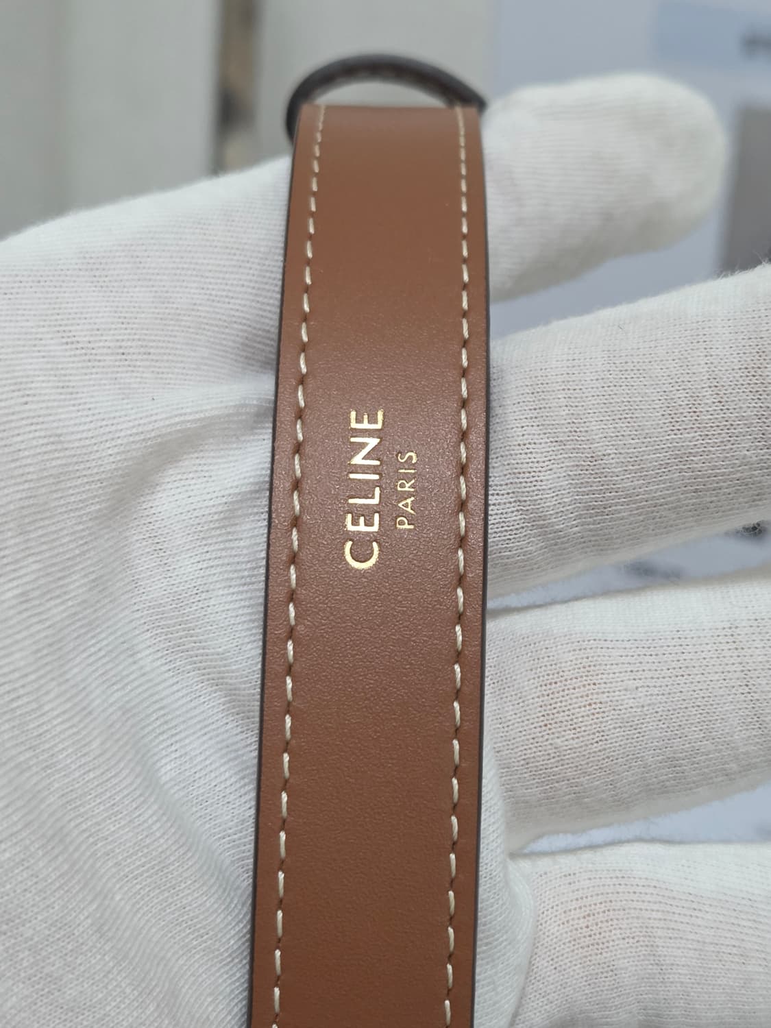 [새상품급] 셀린느 트리옹프 아바백 Black Tan 상품이미지3