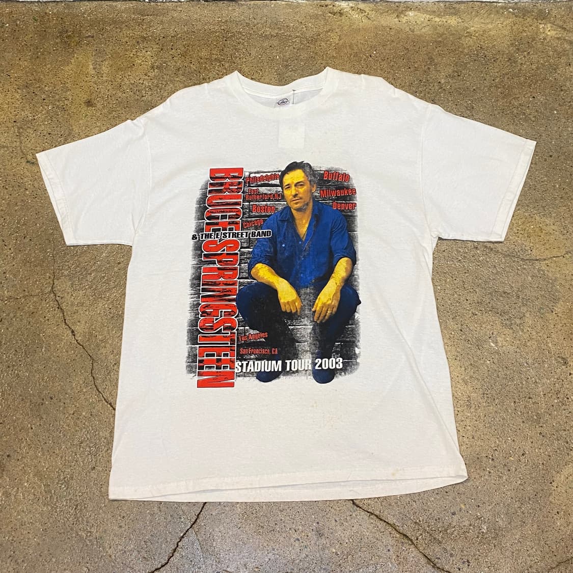 미국 빈티지 브루스 스프링스틴 투어티 반팔티 락티셔츠 상품이미지1