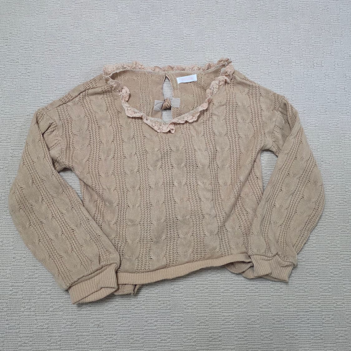 리즈리사 리본 라떼갸루 니트 갸루일브히메갸루 상품이미지3