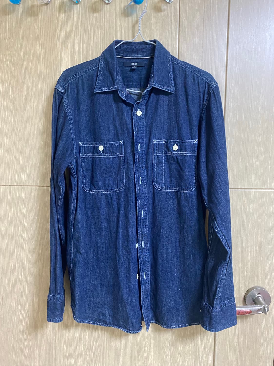 UNIQLO 유니클로 데님 워크셔츠 M사이즈 상품이미지1