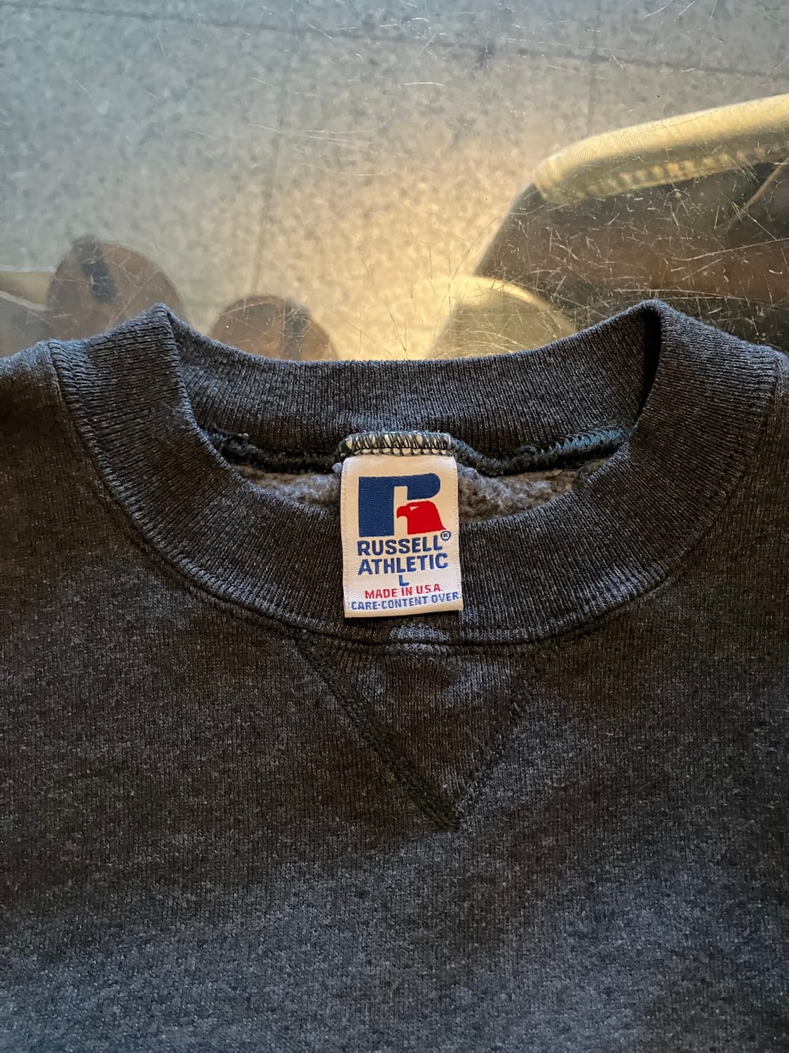 90s USA 빈티지 러셀 플레인 스웻 셔츠 맨투맨 상품이미지5