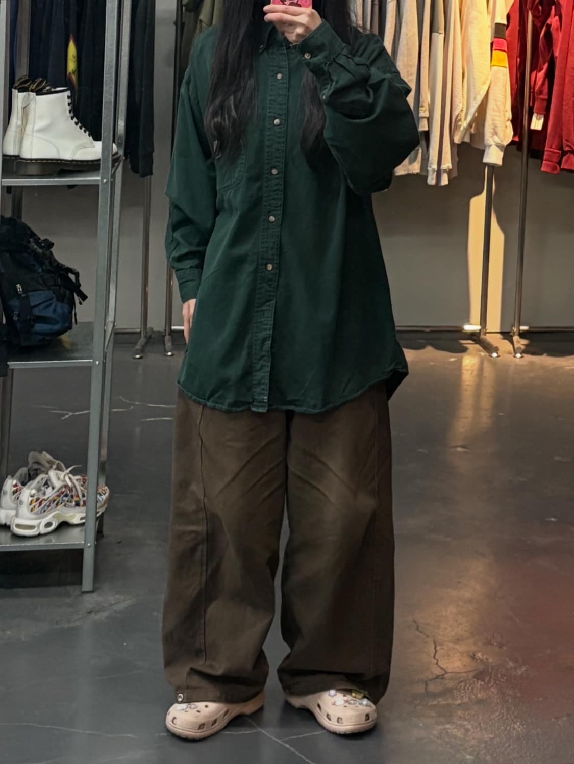 칼하트 그린워크셔츠 A3208 상품이미지1