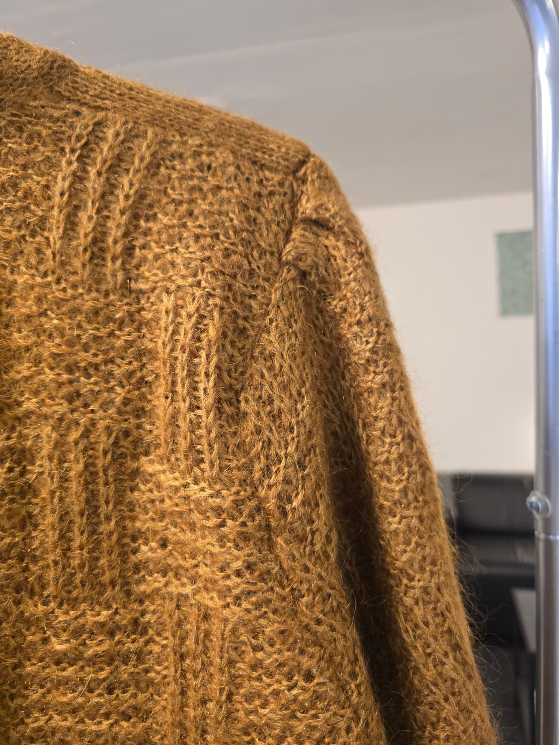 브라운 니트 가디건 상품이미지5