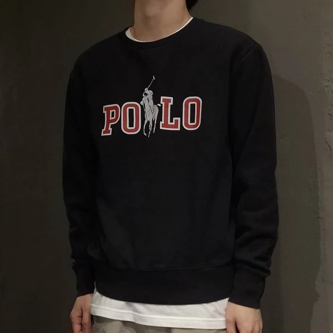 폴로 랄프로렌 피그먼트 레드 빅포니 프린팅 맨투맨 PN7658 상품이미지2