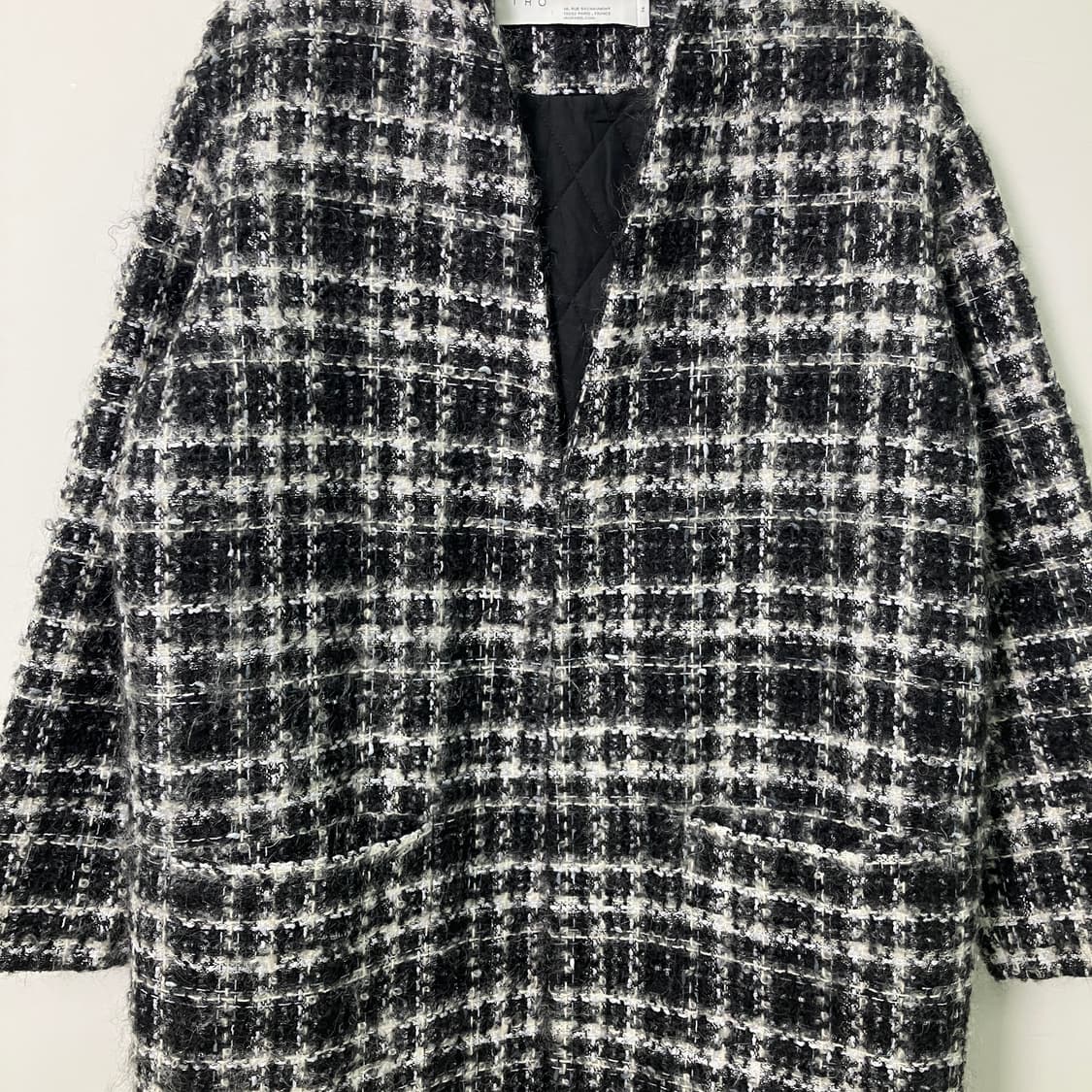 Iro 이로 체크 트위드 코트 34 상품이미지5