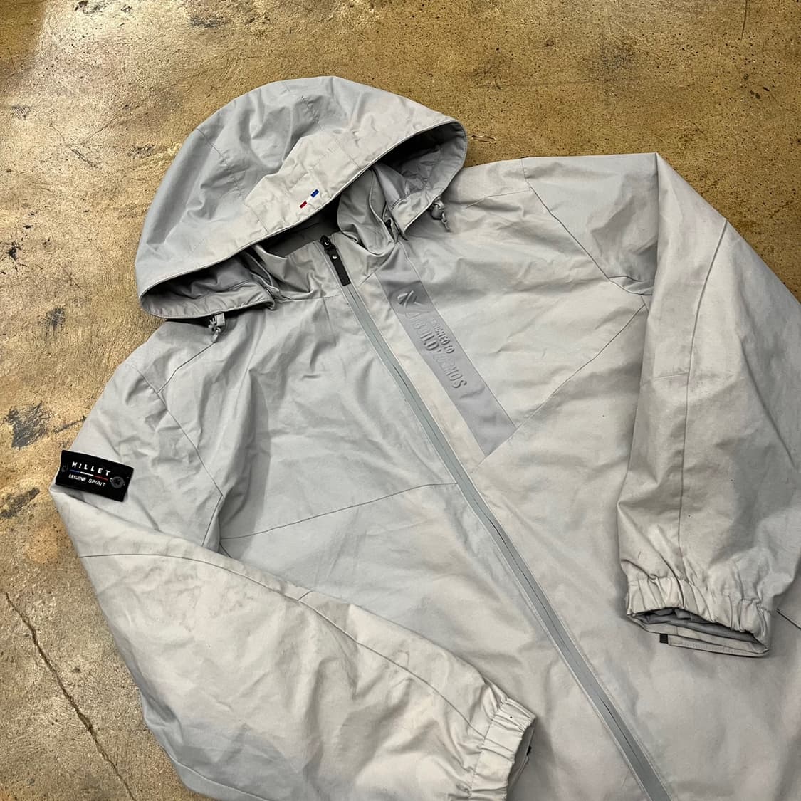 [정품/105] 밀레 바람막이 자켓 후드 실버 b16 상품이미지1