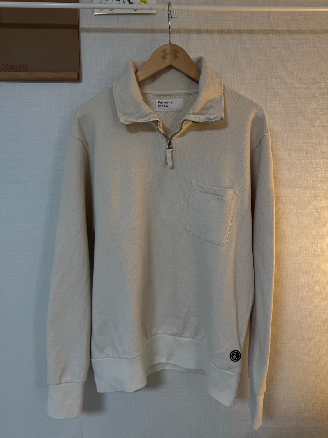 [L]유니버셜웍스 하프집업 풀오버 니트맨투맨 상품이미지3