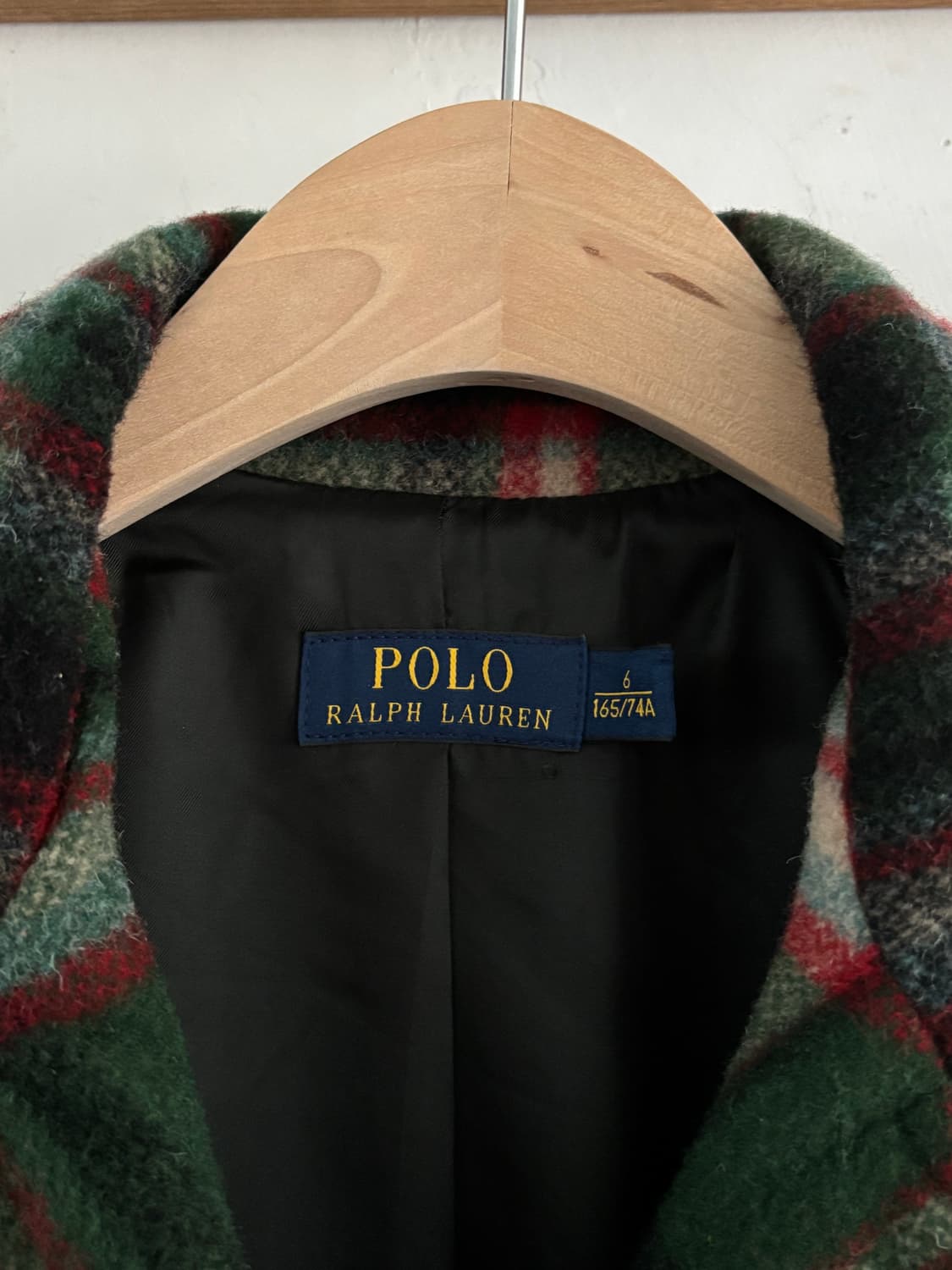 Polo 폴로 랄프로렌 신형 플래드 울 크롭 헌츠맨 코트 상품이미지9