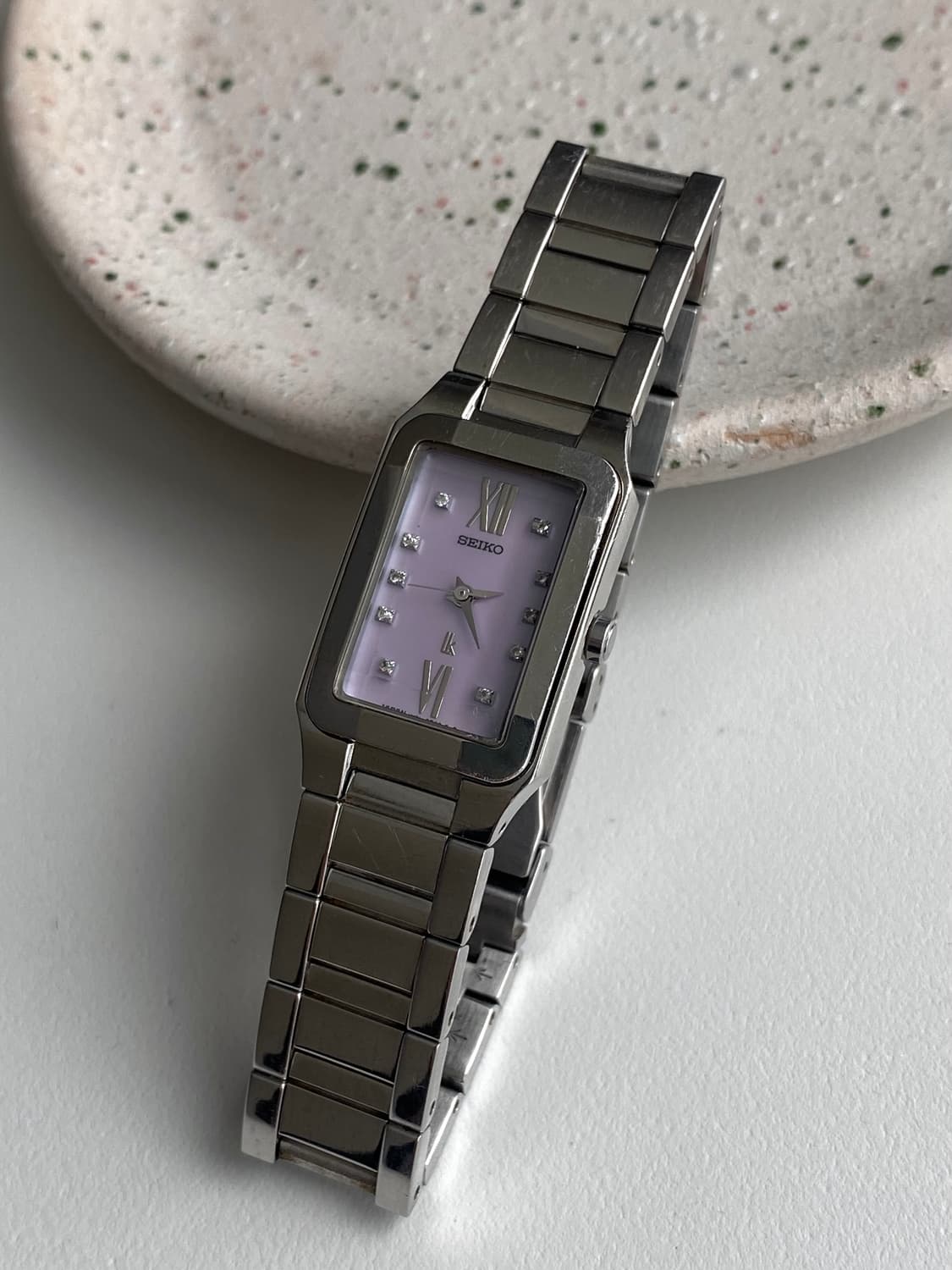 Seiko 세이코 lk 루키아 스퀘어 큐빅 쿼츠 퍼플 상품이미지3