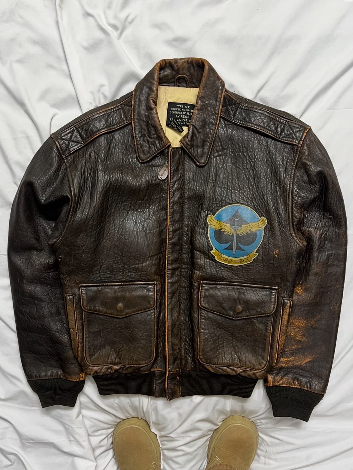 아비렉스 A-2 가죽자켓 상품이미지5