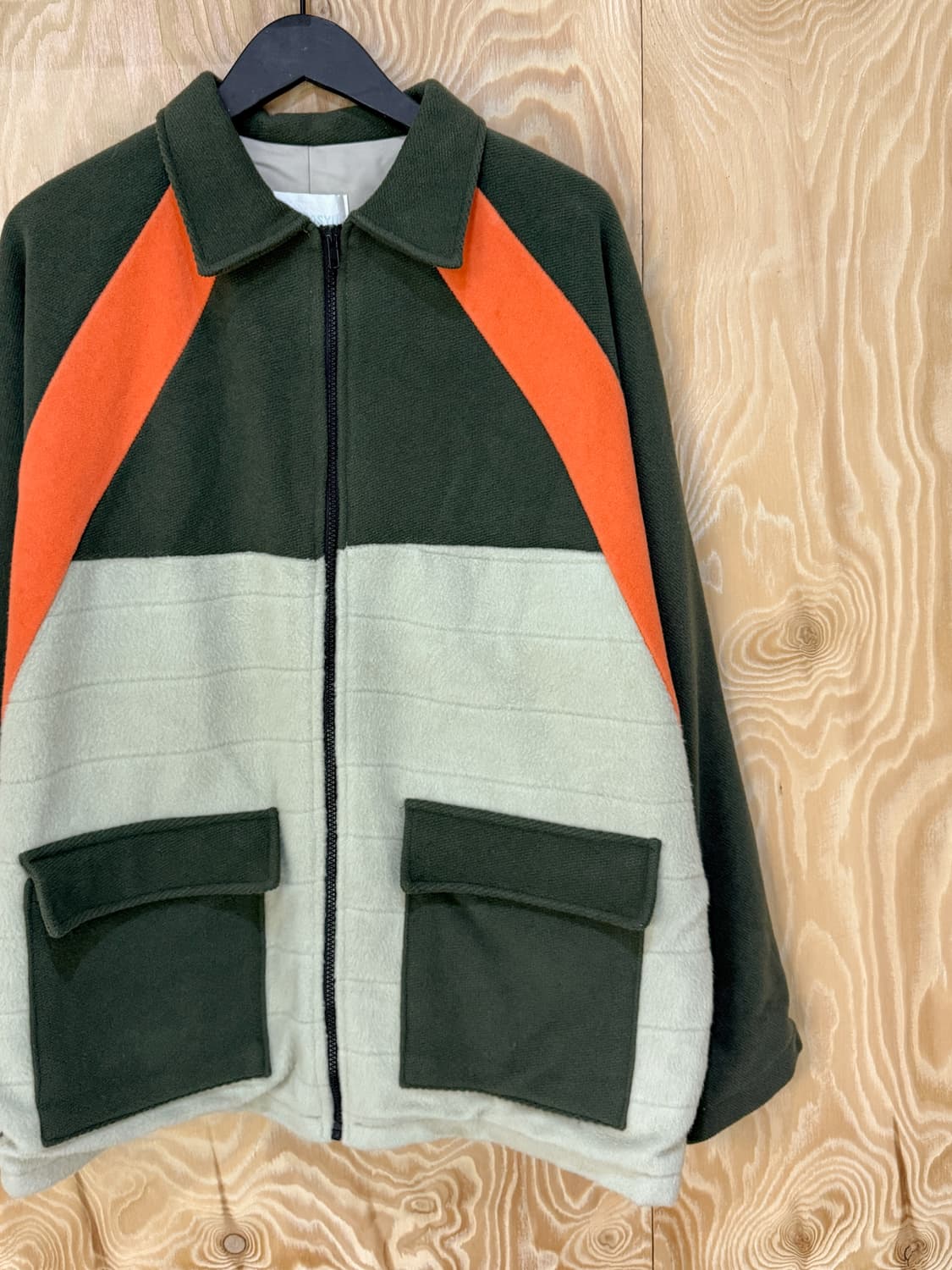 코스모슈 컬러블락 플리스 집 자켓 상품이미지3