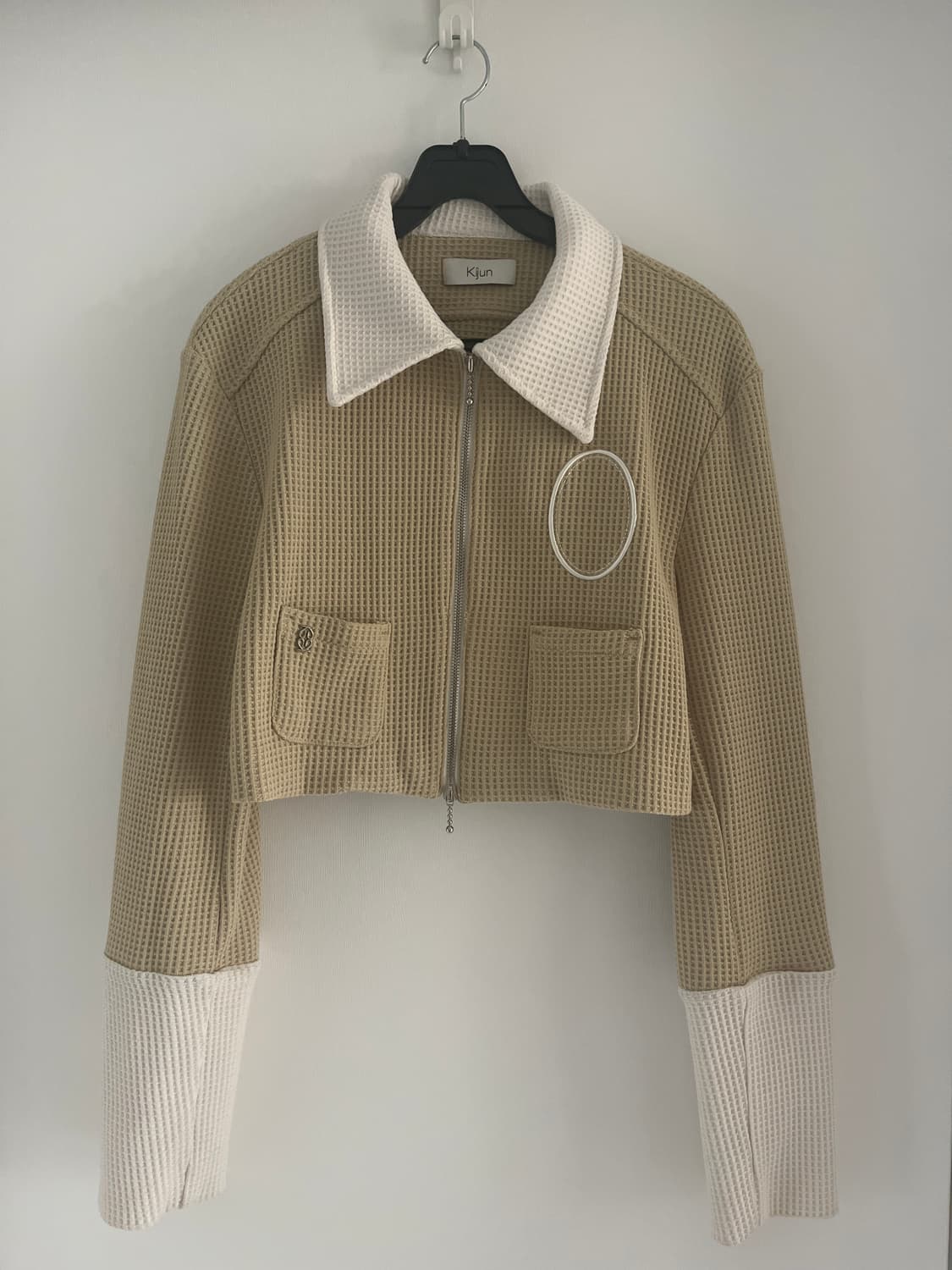 kijun 크롭 와플 자켓 상품이미지1