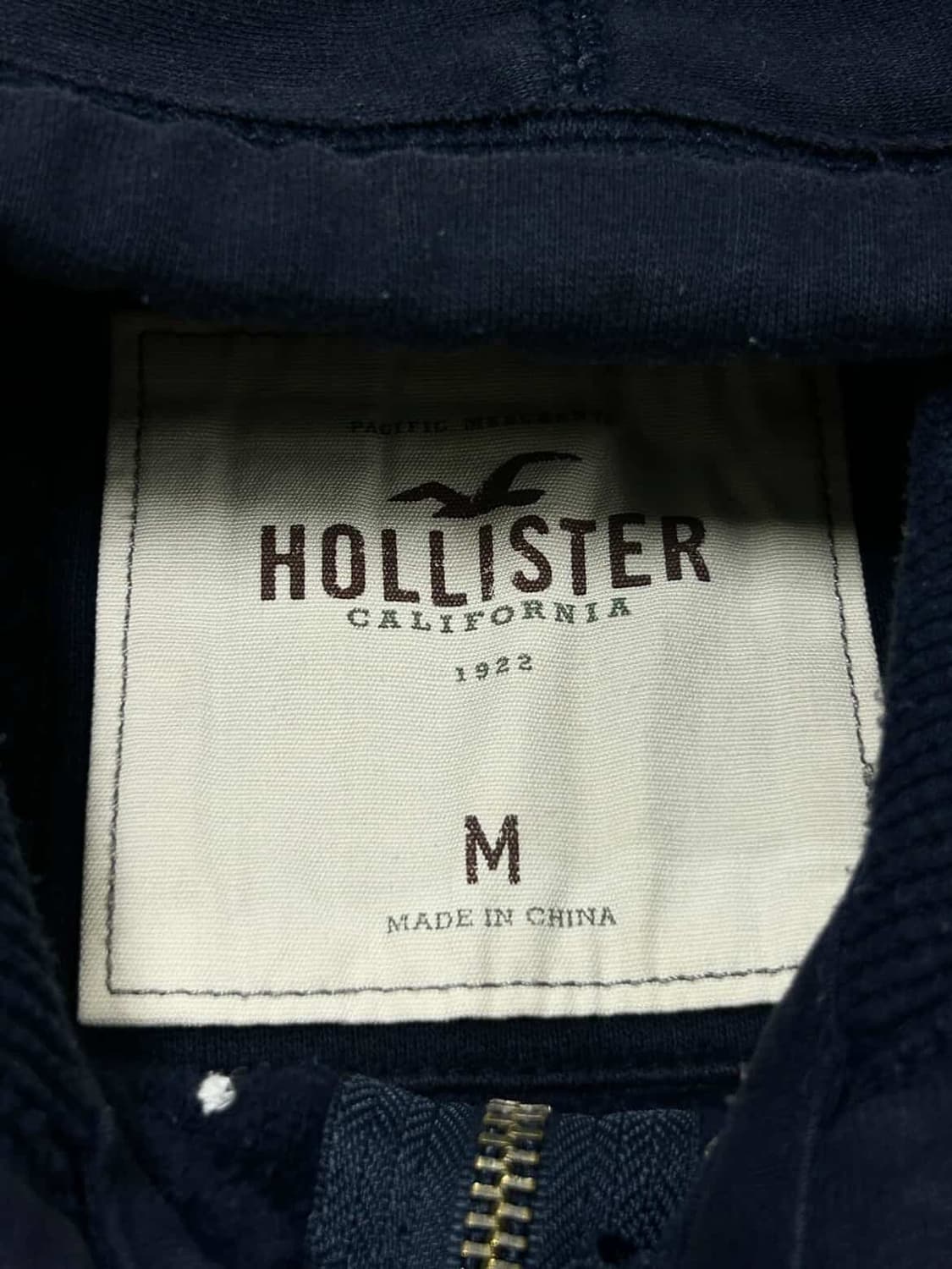 홀리스터 빅로고 다크네이비 후드집업 상품이미지7