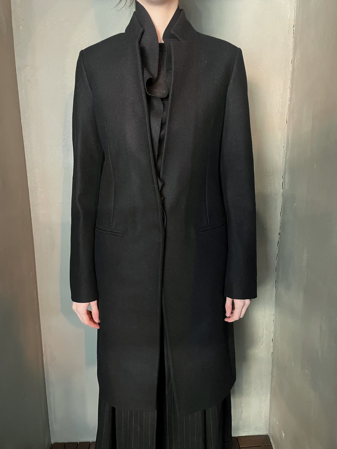 올세인츠 러플 트림 코트 상품이미지2