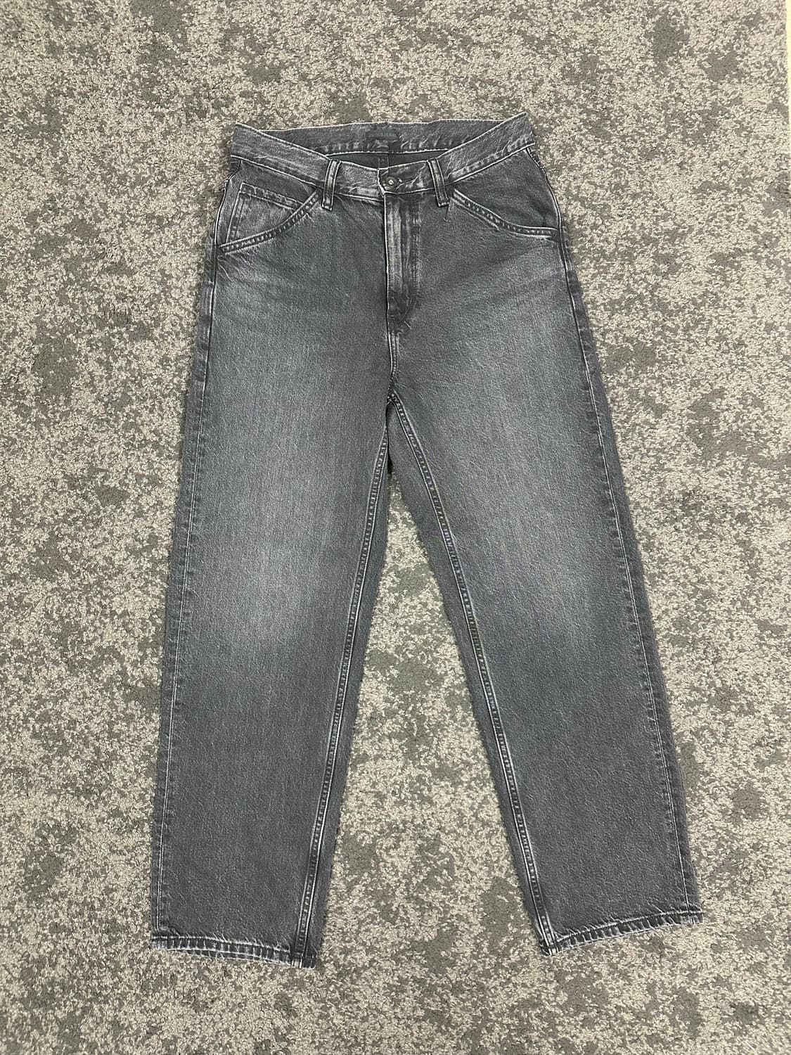 유니클로 와이드핏 데님 블랙 29 상품이미지1