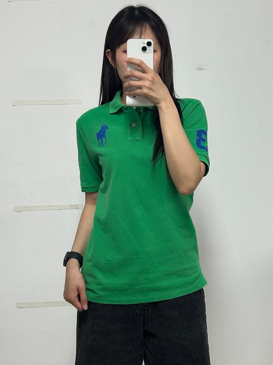 폴로 랄프로렌 빅포니 카라 티셔츠 그린 상품이미지1