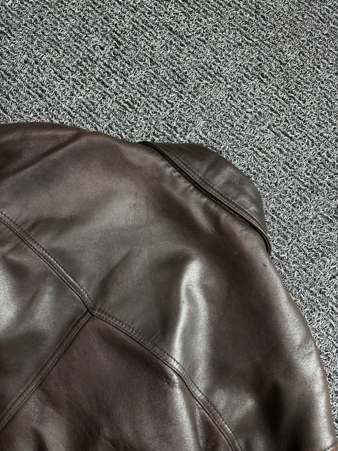 런던포그 아카이브 양가죽 봄버 레더 자켓 2534 상품이미지5