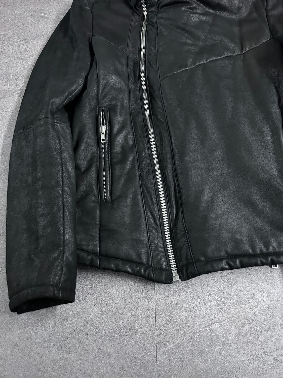 시스템 옴므 시어링 하이넥 자켓 상품이미지4