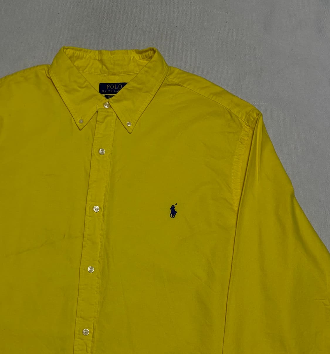 2XL 폴로랄프로렌 블루포니 옐로우 옥스포드 셔츠 상품이미지1