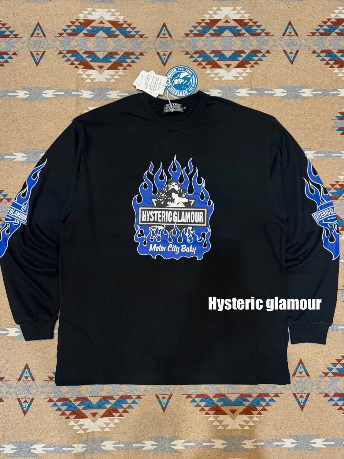 [XL] 히스테릭글래머 모터시티 베이비 티셔츠 블랙  상품이미지1