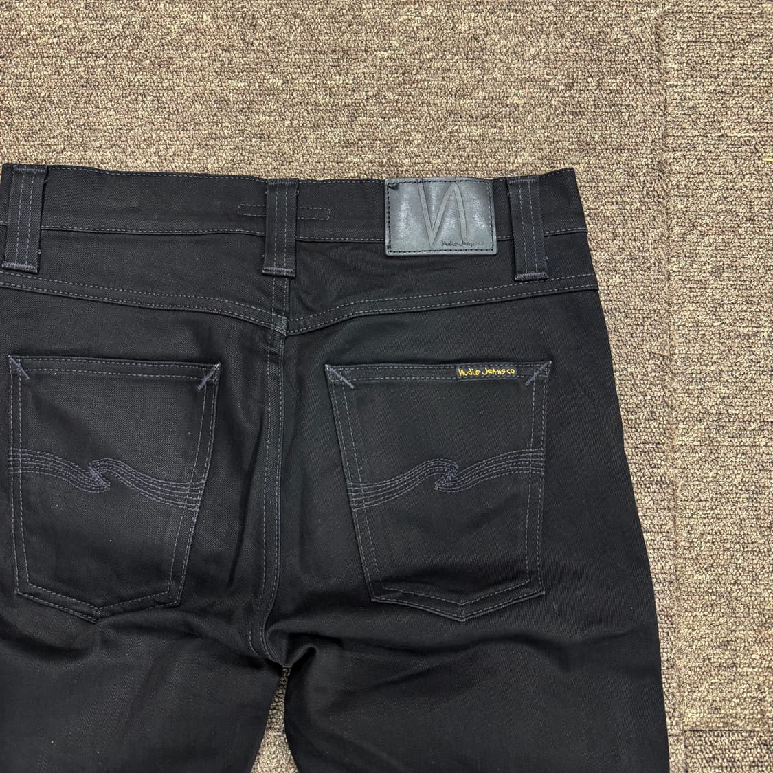 누디진 Lean Dean 슬림 블랙진 (28)   상품이미지3