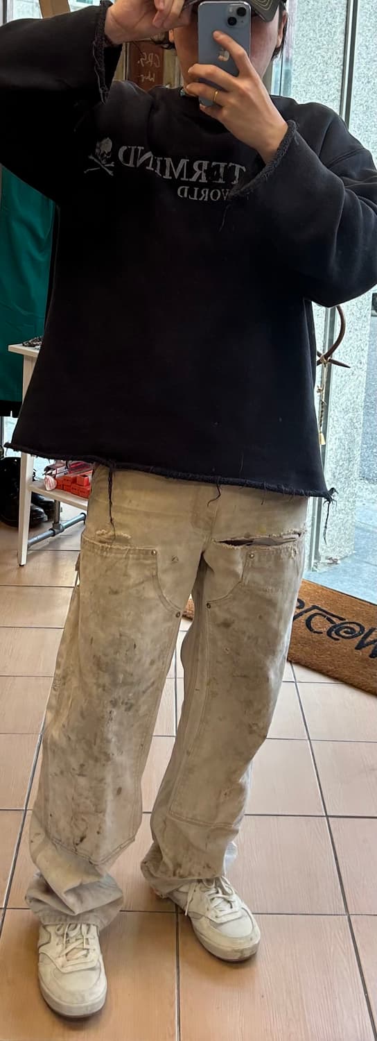 90‘s 빈티지 칼하트 B01 더블니 32in 상품이미지8