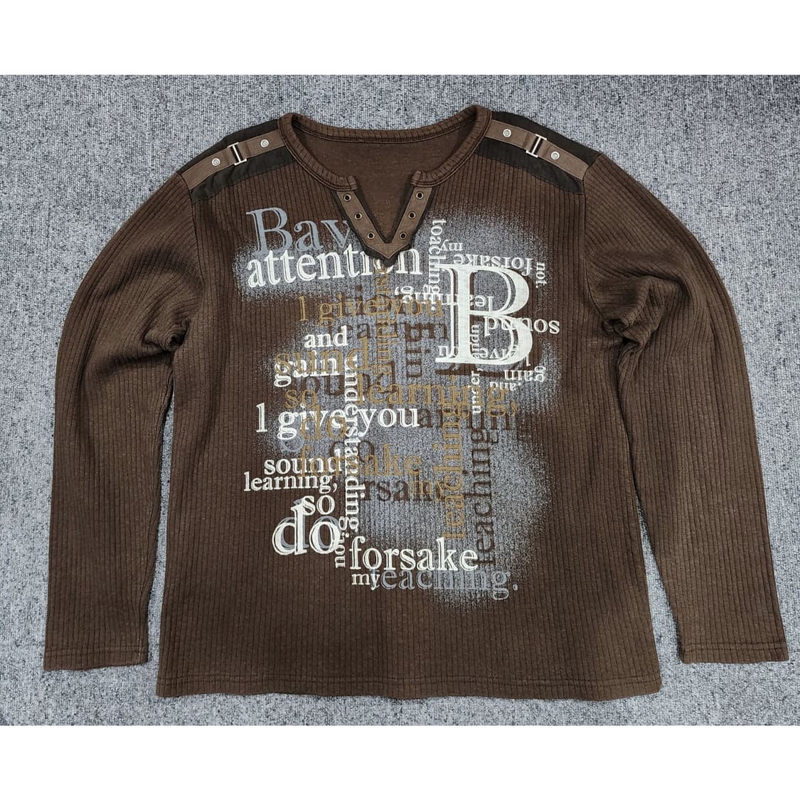 빈티지 VTG Y2K 프린팅 슬리브 긴팔티 상품이미지1