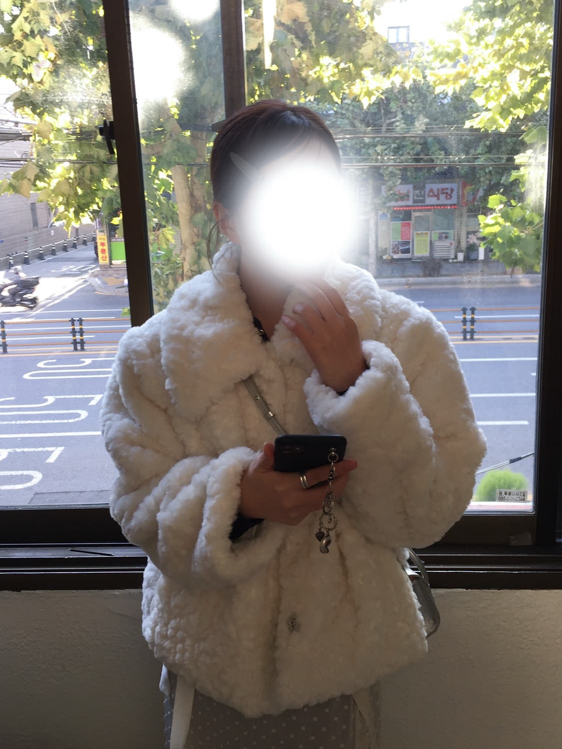 아이보리 퍼자켓 상품이미지2