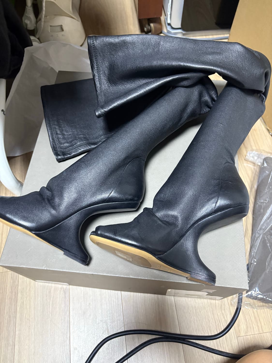 [36]릭오웬스 캔틸레버 스타킹 부츠 상품이미지4