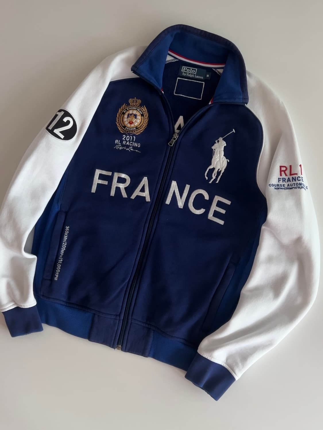 폴로 랄프로렌 프랑스 빅포니 레이싱 집업 M 상품이미지2