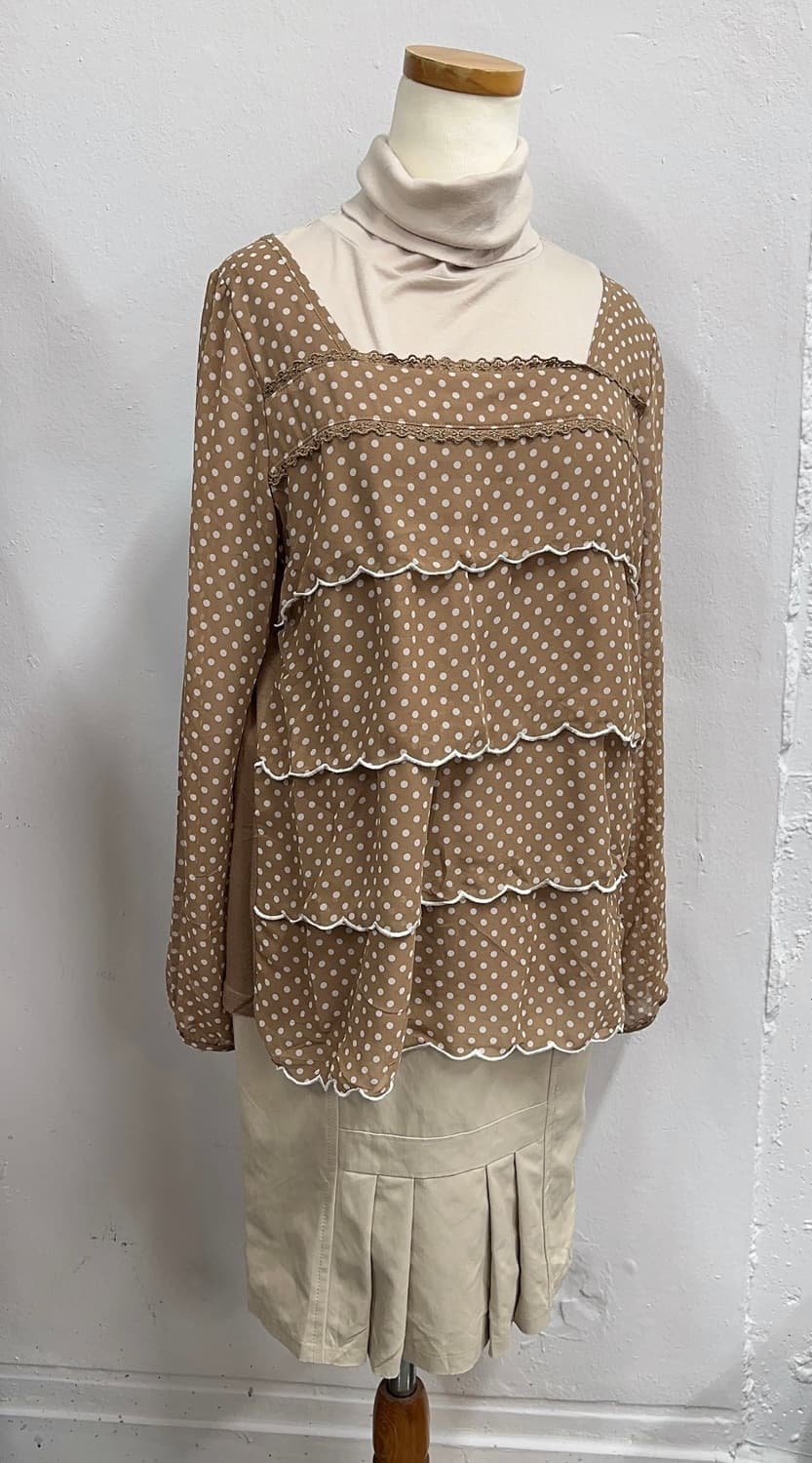 🥨쇼쿌라 도트 코디세트🥨 캉캉 블라우스 히메갸루 라떼갸루 슈슈룬 상품이미지8