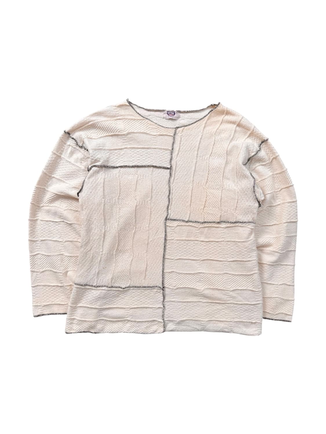 vintage ivory panel knit 상품이미지1