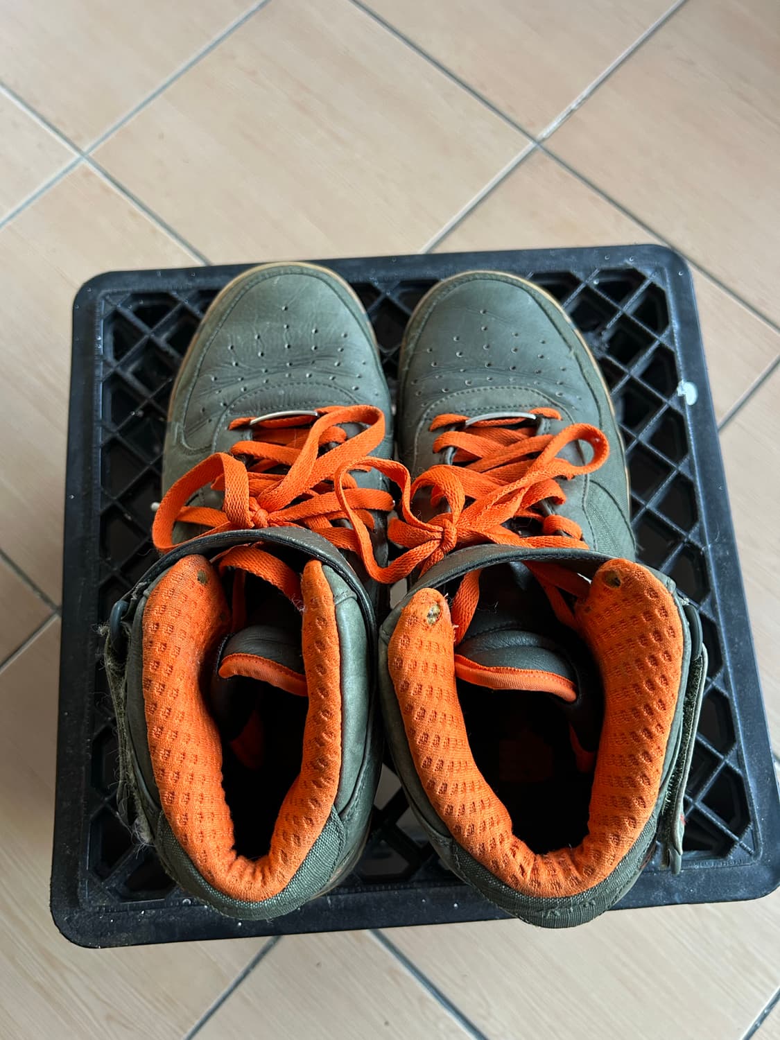 나이키 에어포스미드 오렌지 베를린 상품이미지4