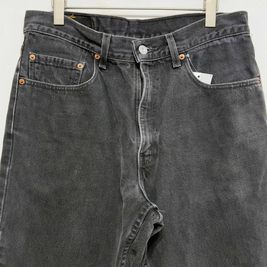 90s 리바이스 550 흑청 데님팬츠 W33 L32 상품이미지2