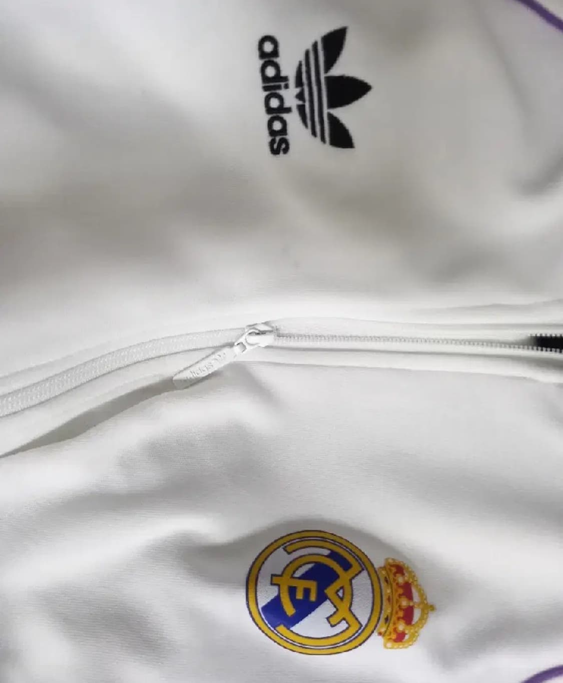 아디다스 레알마드리드 흰검 화이트 트랙탑 저지 져지집업 95/M 상품이미지3