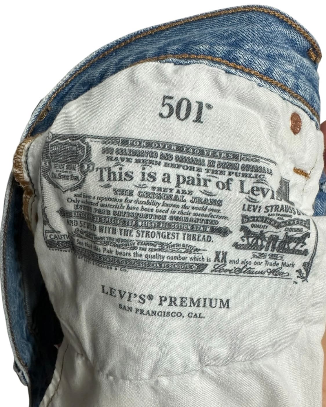 리바이스(Levis) 프리미엄 501하이라이즈 여성 데님 쇼츠 26 상품이미지7