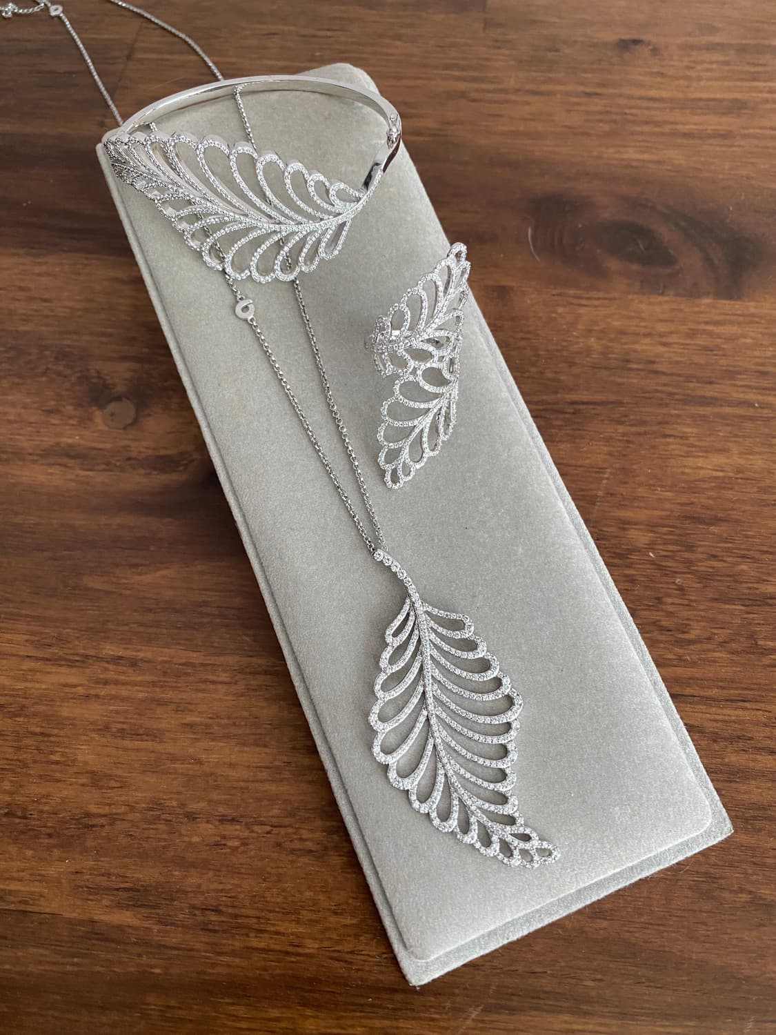 나뭇잎 모티브 실버 펜던트 목걸이(925) 상품이미지10