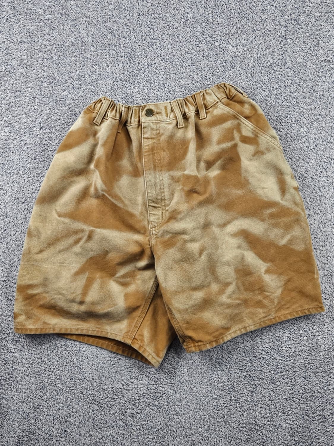 칼하트 다잉 밴딩 커스텀 덕캔버스 카펜터 워크 쇼츠 (44")/11644 상품이미지1