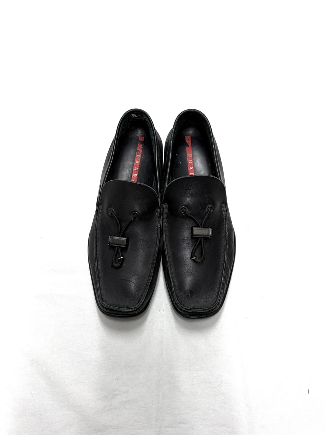 Prada Sport Leather Boat Loafers 상품이미지1