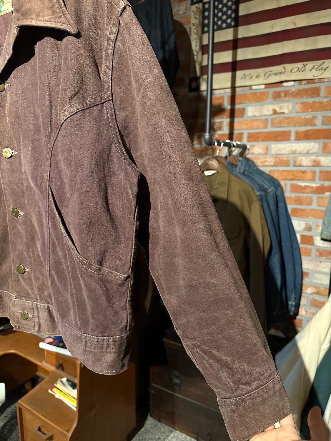 70s USA LEE Western Moleskin Jacket 상품이미지3