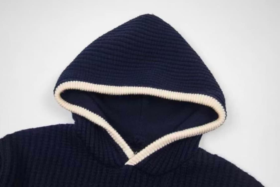 스투시 x 웨일즈 보너 캐시미어 후디 네이비 상품이미지6