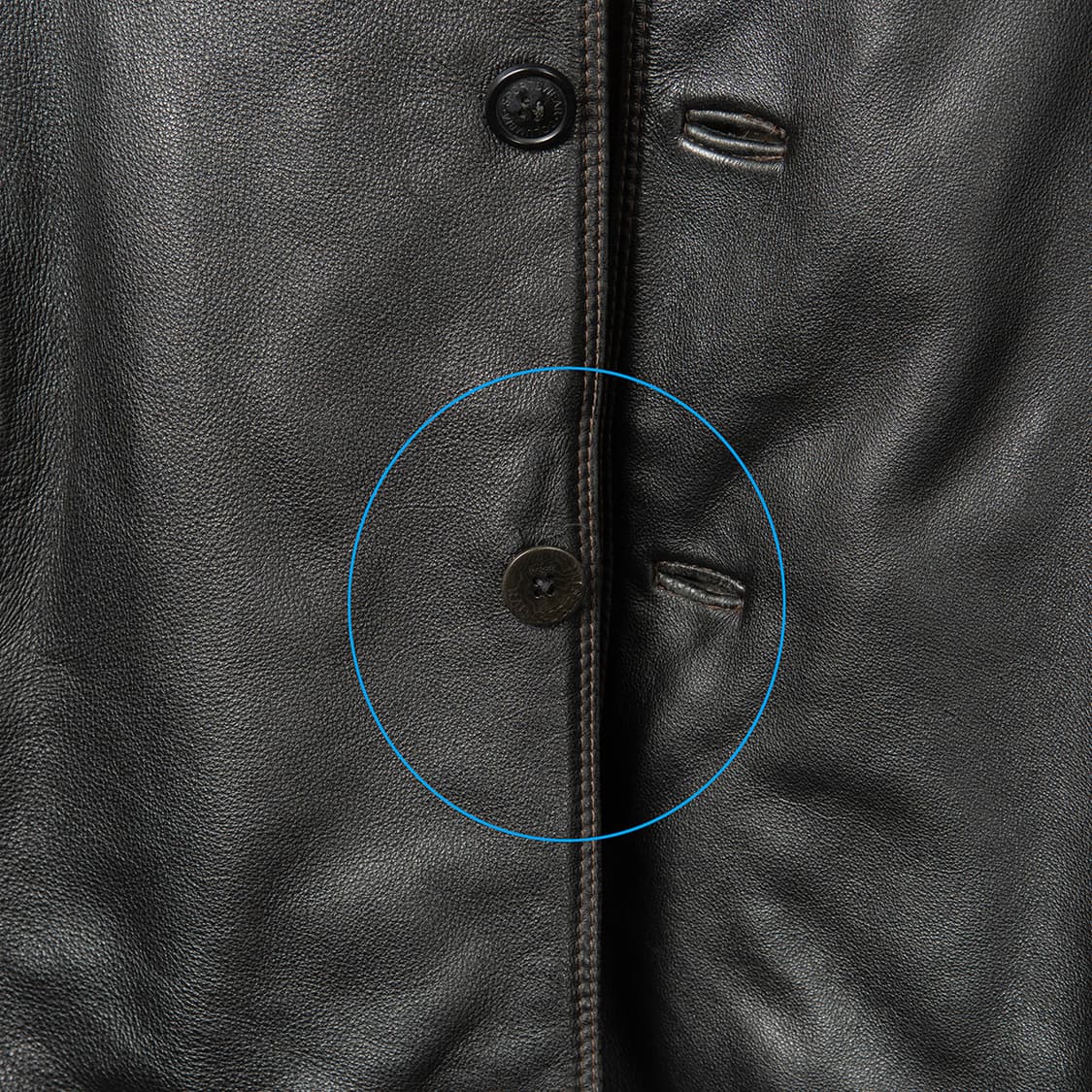 [105] 90s 컬럼비아 레더 카 코트 블랙  상품이미지3