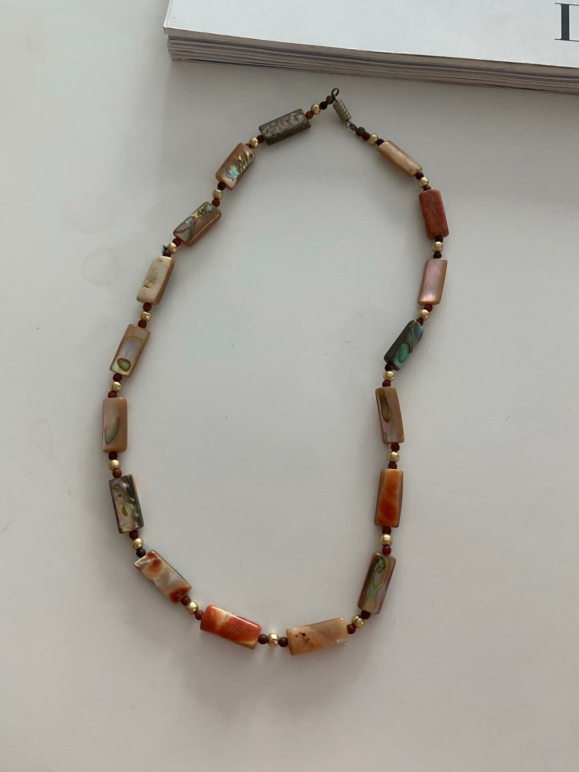 일본 빈티지 자개 목걸이 레트로 페어리 키치 에스닉 오리엔탈 상품이미지2