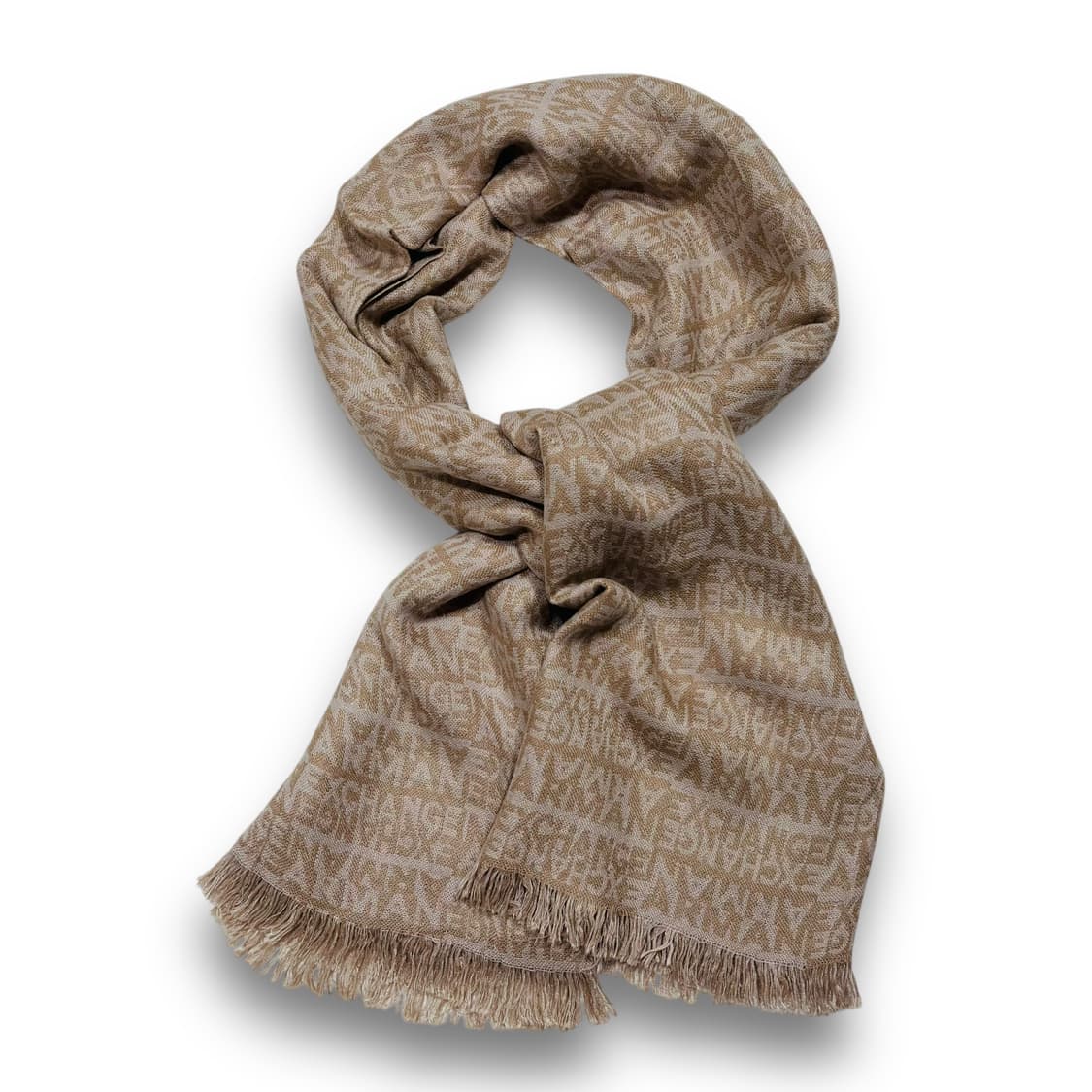 아르마니 익스체인지 스펠아웃 로고 빈티지 머플러 상품이미지1