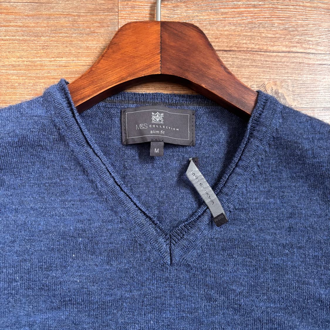 막스앤스펜서 이태리 여성 M 메리노울 실크 브이넥 니트 상품이미지7