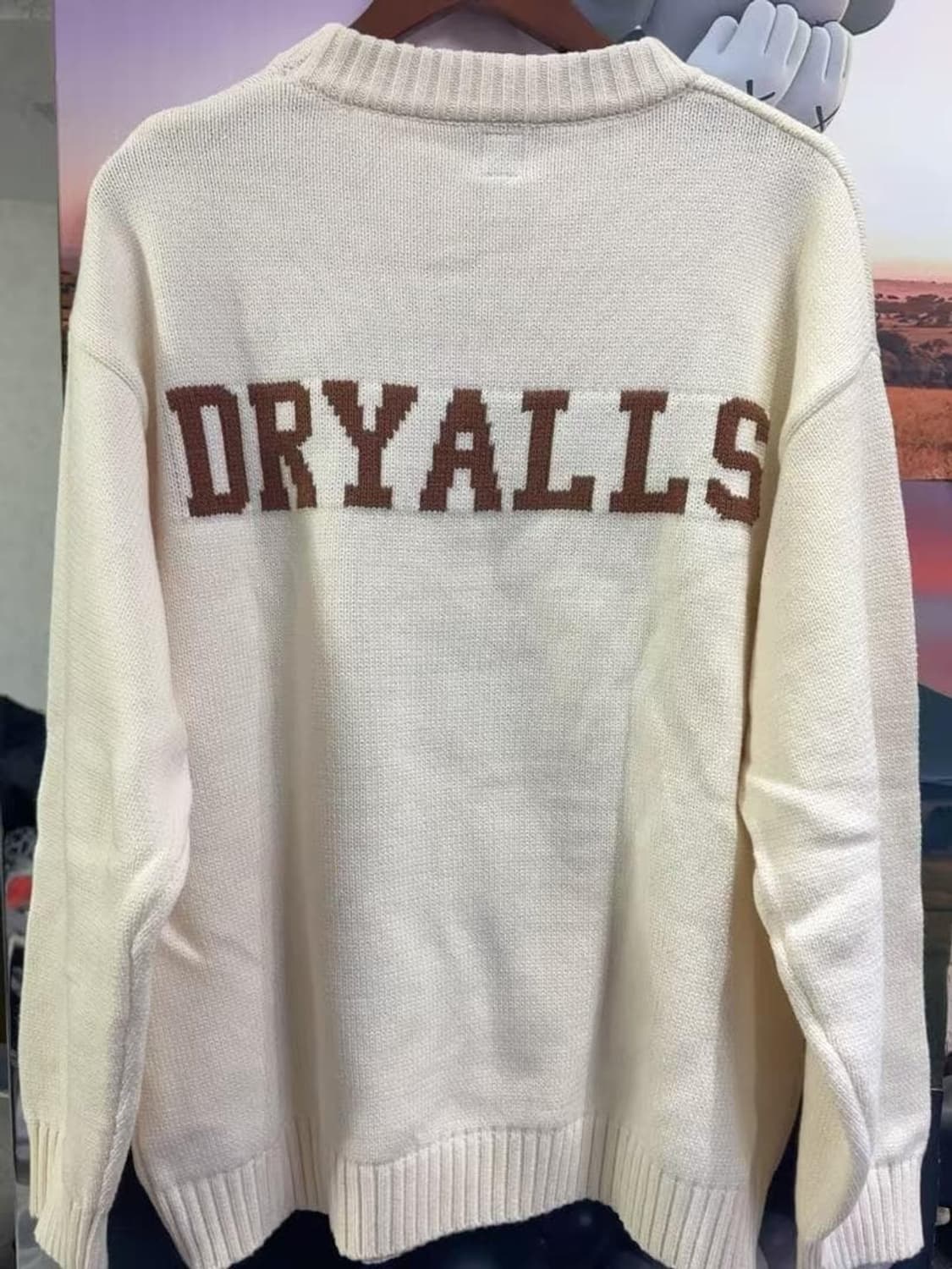 휴먼 메이드 닥스 니트 스웨터 화이트 상품이미지2